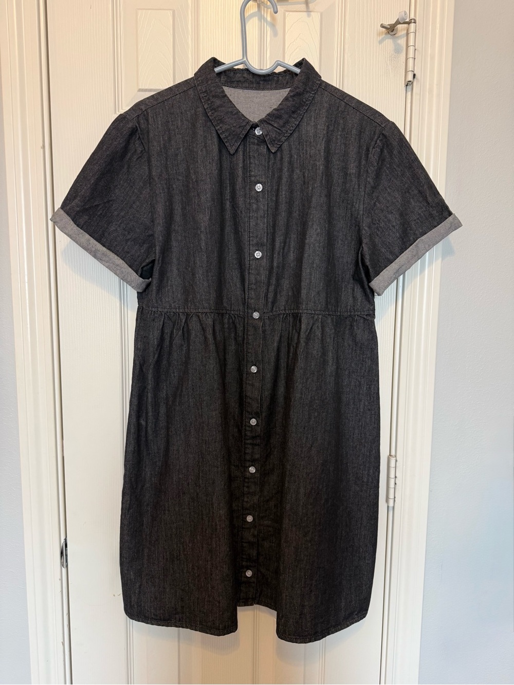 BUNDLE (2) Amazon Women's Short-Sleeve Button-Front Mini Dress - Picture 3 of 6